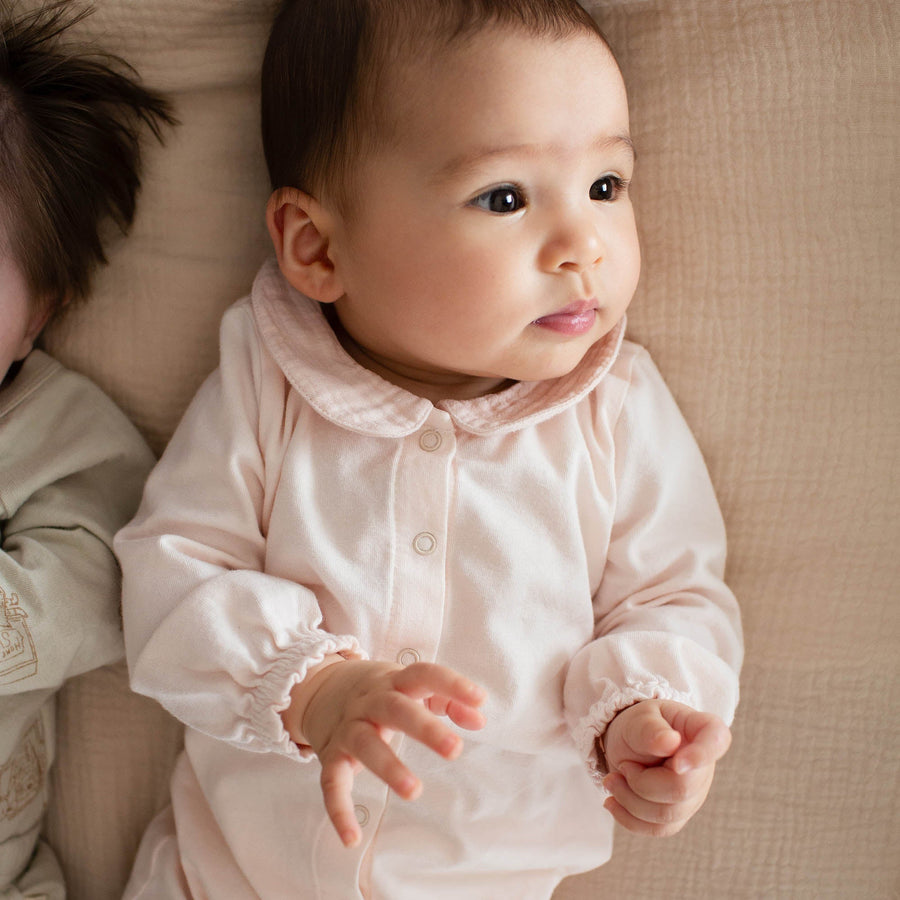 Muslin Collar Infant Jumpsuit - Angelic