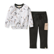Hockey Season Sweatshirt & Pants Set - Shadow