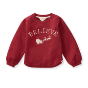 Believe Organic Cotton Sweatshirt - Brick