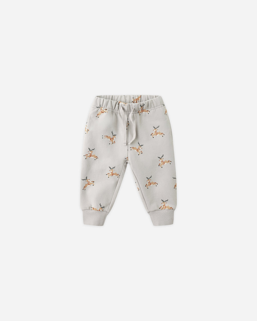 Relaxed Fleece Sweatpants - Reindeer