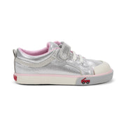 Kristin Sneaker - Silver/Pink
