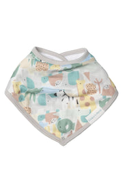 Luxe Muslin Bandana Bib Set - Animal Puzzle