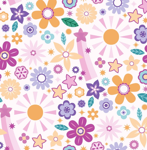Bamboo Convertible Footie - Flower Power