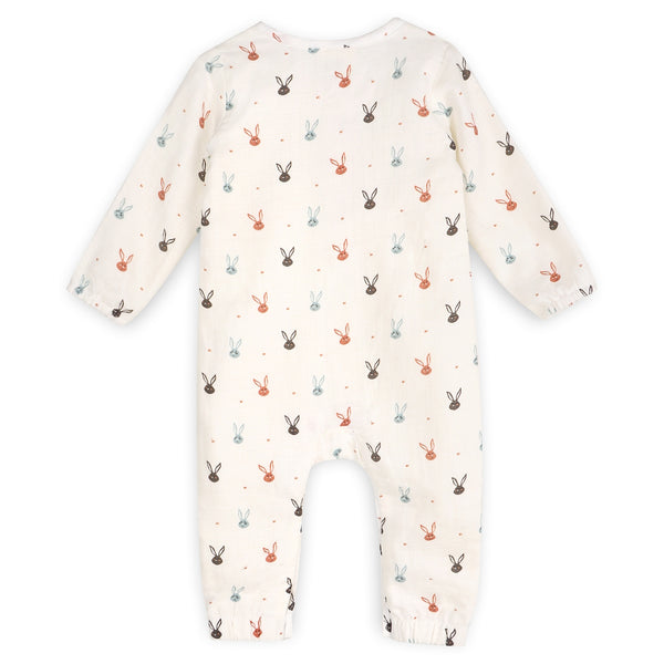 Long Sleeve Baby Jumpsuit - Mini Bunnies