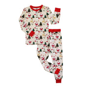 Bamboo Two Piece Long Sleeve Pajamas - Cozy Christmas