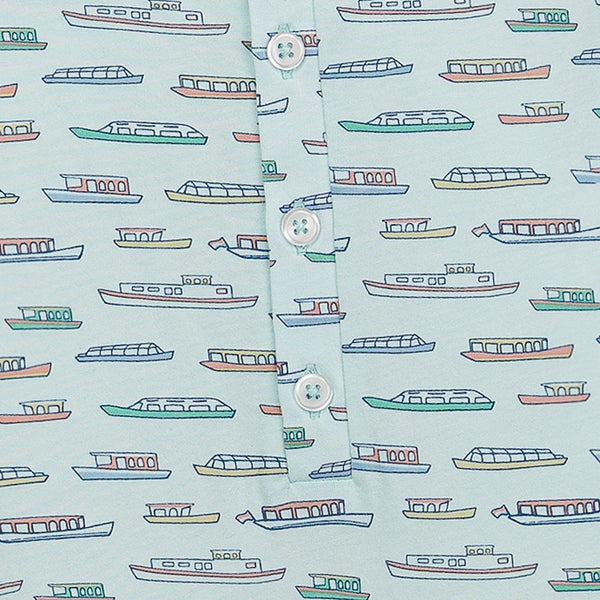 Henley Romper - River Cruise on Aqua