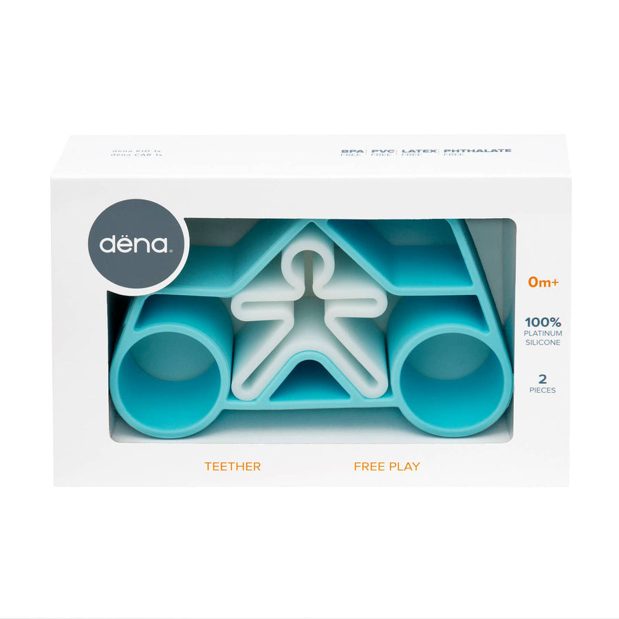 Pastel Car & Kid - Blue