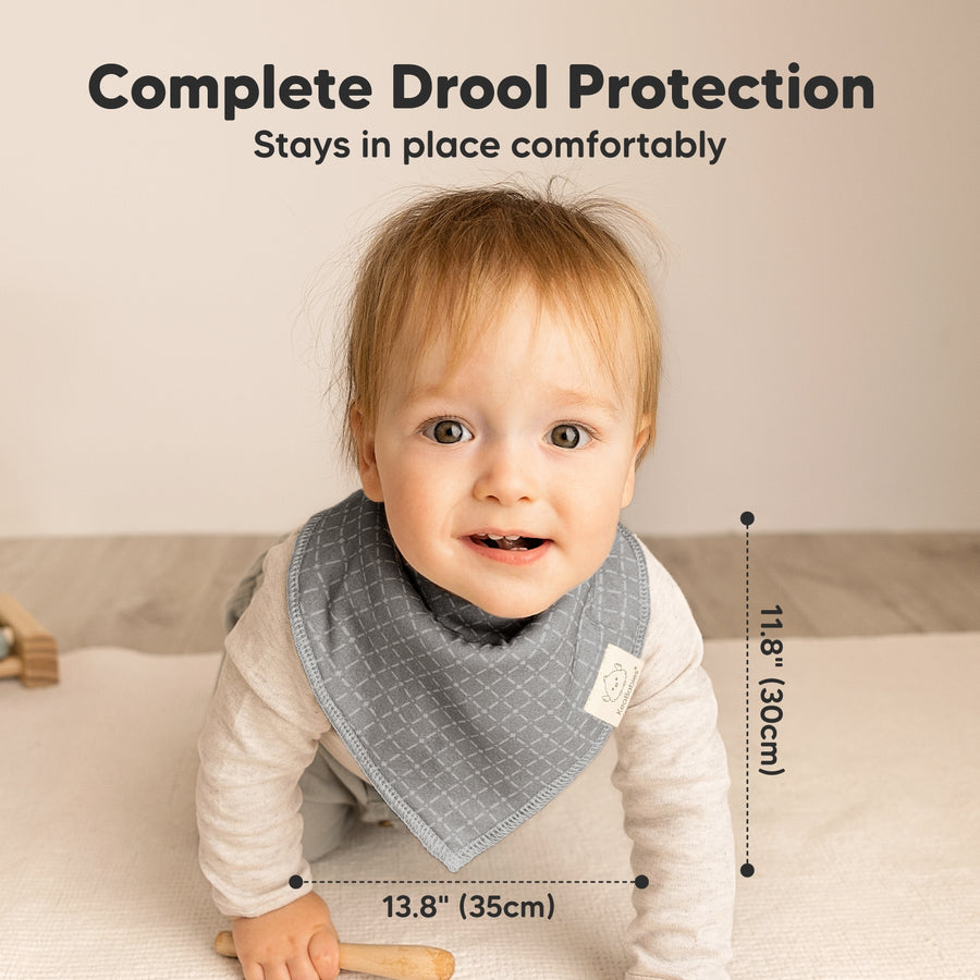 Organic Cotton Bandana Bibs - Nordic