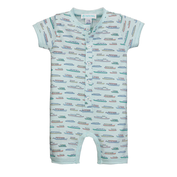 Henley Romper - River Cruise on Aqua