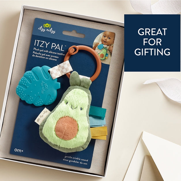 Itzy Pal™ Plush + Teether  - Avocado