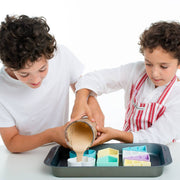 Pastel Car & Kid - Blue