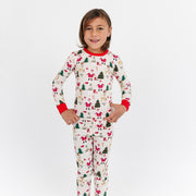 Bamboo Two Piece Long Sleeve Pajamas - Cozy Christmas