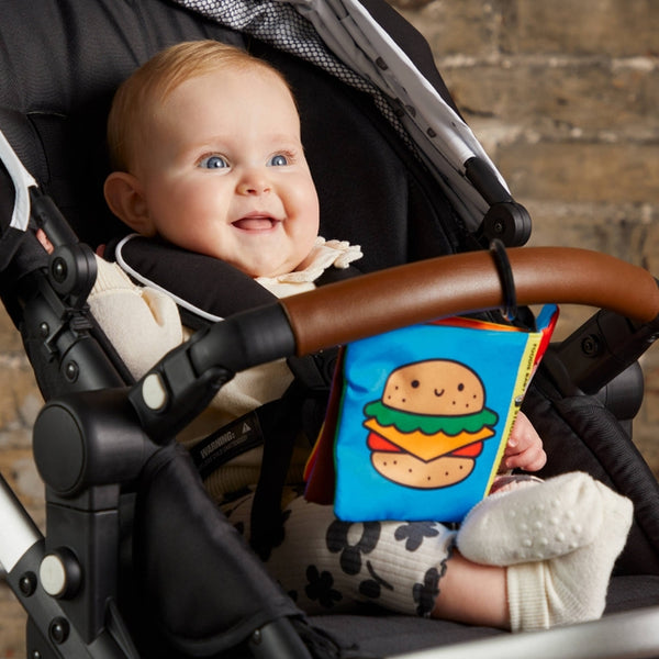 Crinkle Fabric Stroller Book - Foodie Baby