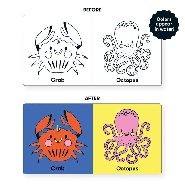 Color the Ocean: Color Magic Bath Book