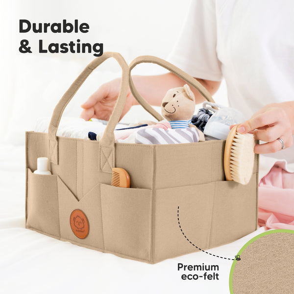 Diaper Caddy Organizer - Taupe