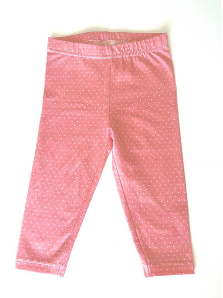 Mini Polka Dot Legging Pants - Ballerina Pink