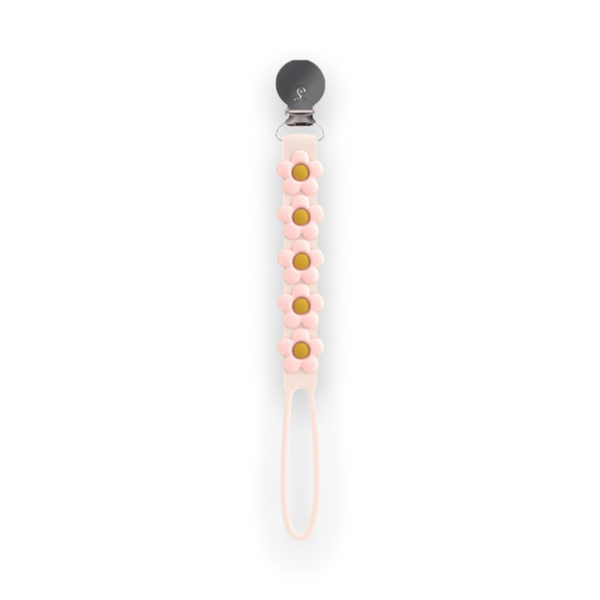 Daisy Pacifier Clip - Cream
