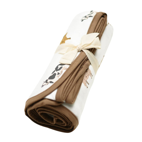 Bamboo Swaddling Blanket - Moo