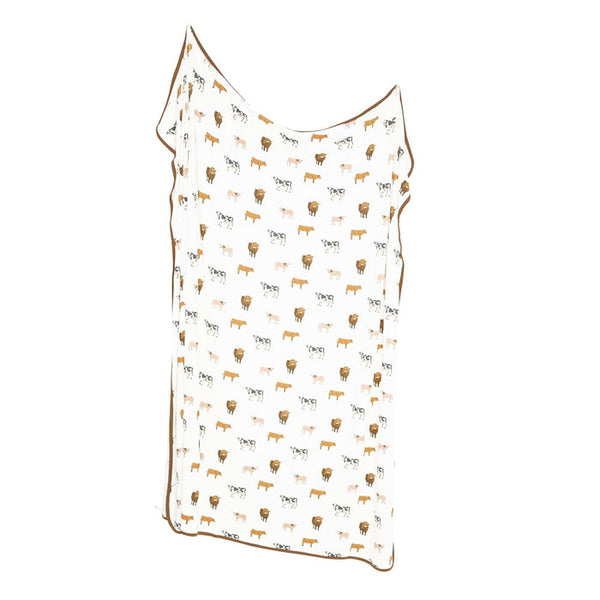 Bamboo Swaddling Blanket - Moo