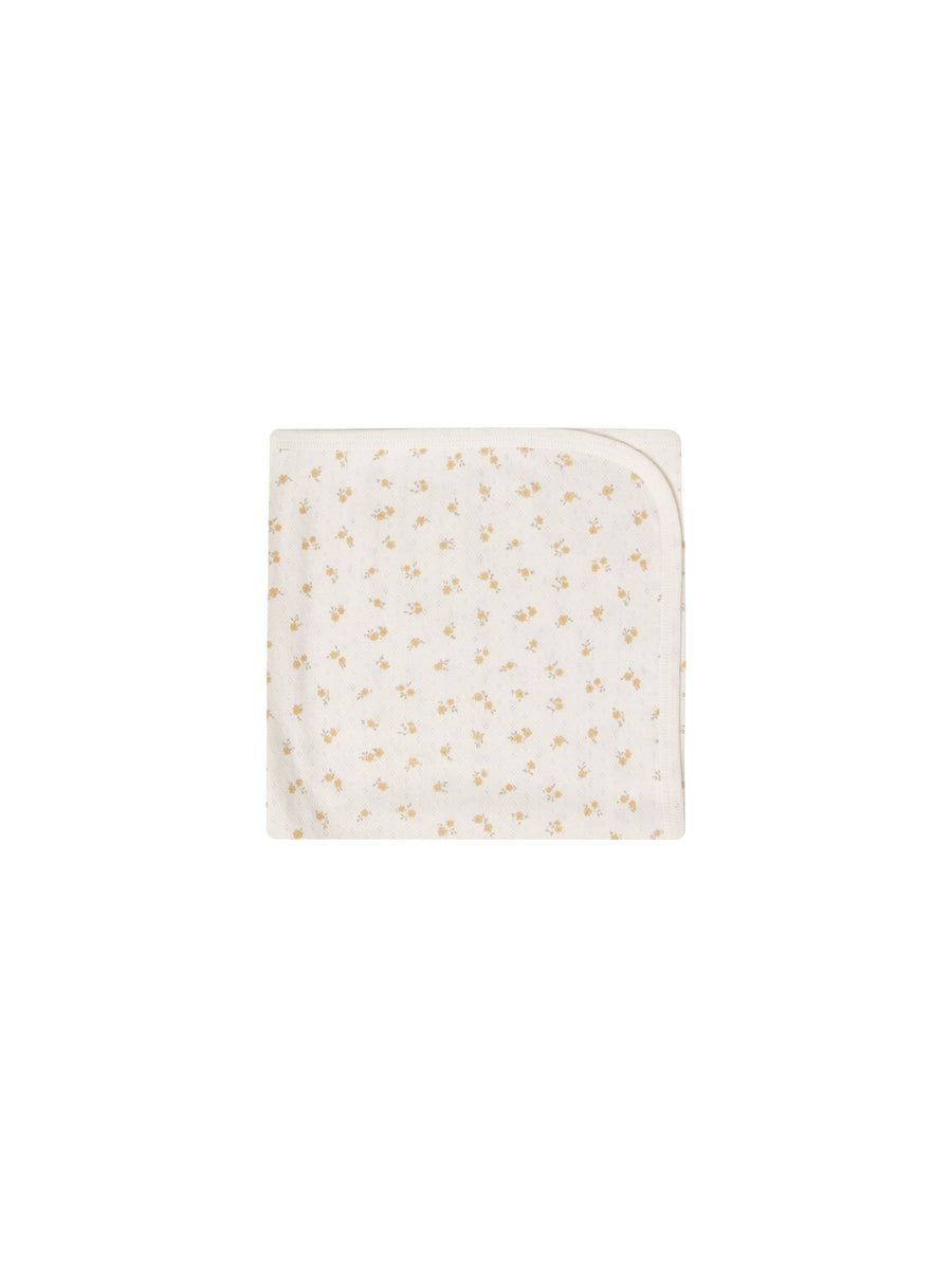 Pointelle Baby Blanket - Ditsy Melon