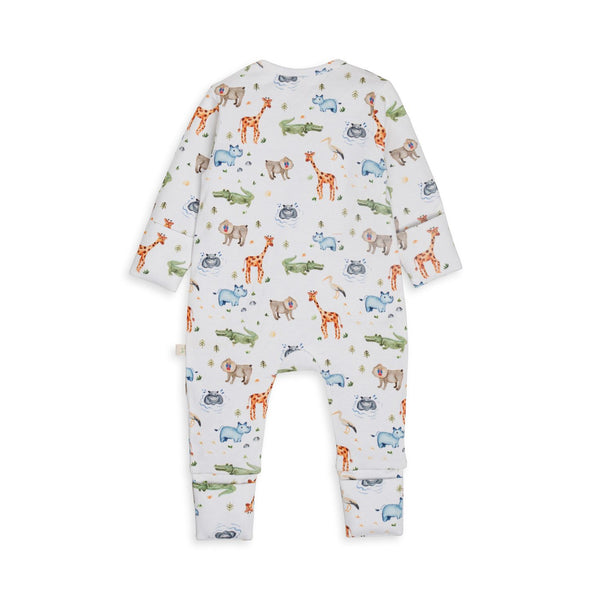 Long Sleeve Zipsuit - Safari