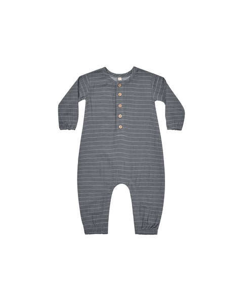 Woven Jumpsuit - Navy Vintage Stripe