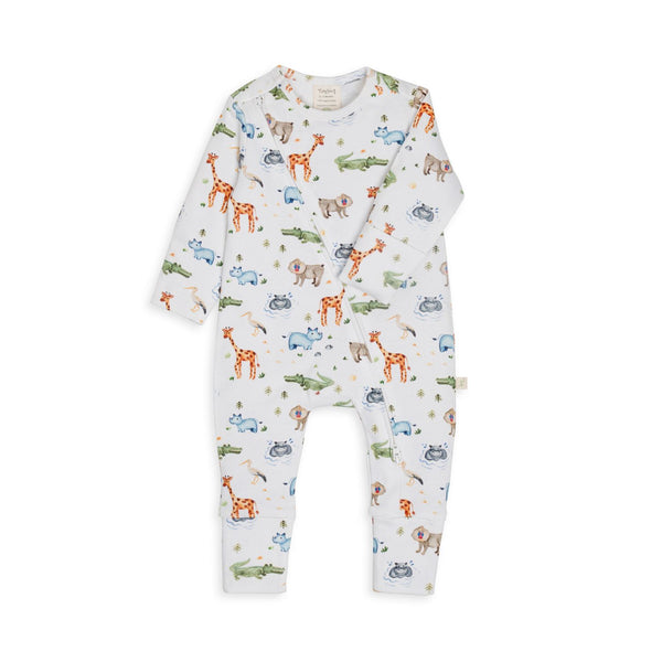 Long Sleeve Zipsuit - Safari