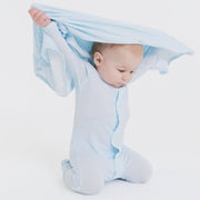 Modal Swaddle Blanket - Blue Pin Dot