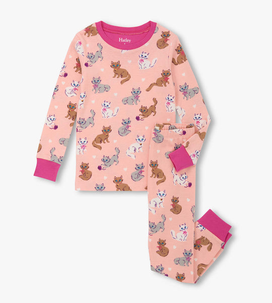 Organic Cotton Pajama Set - Little Kitties