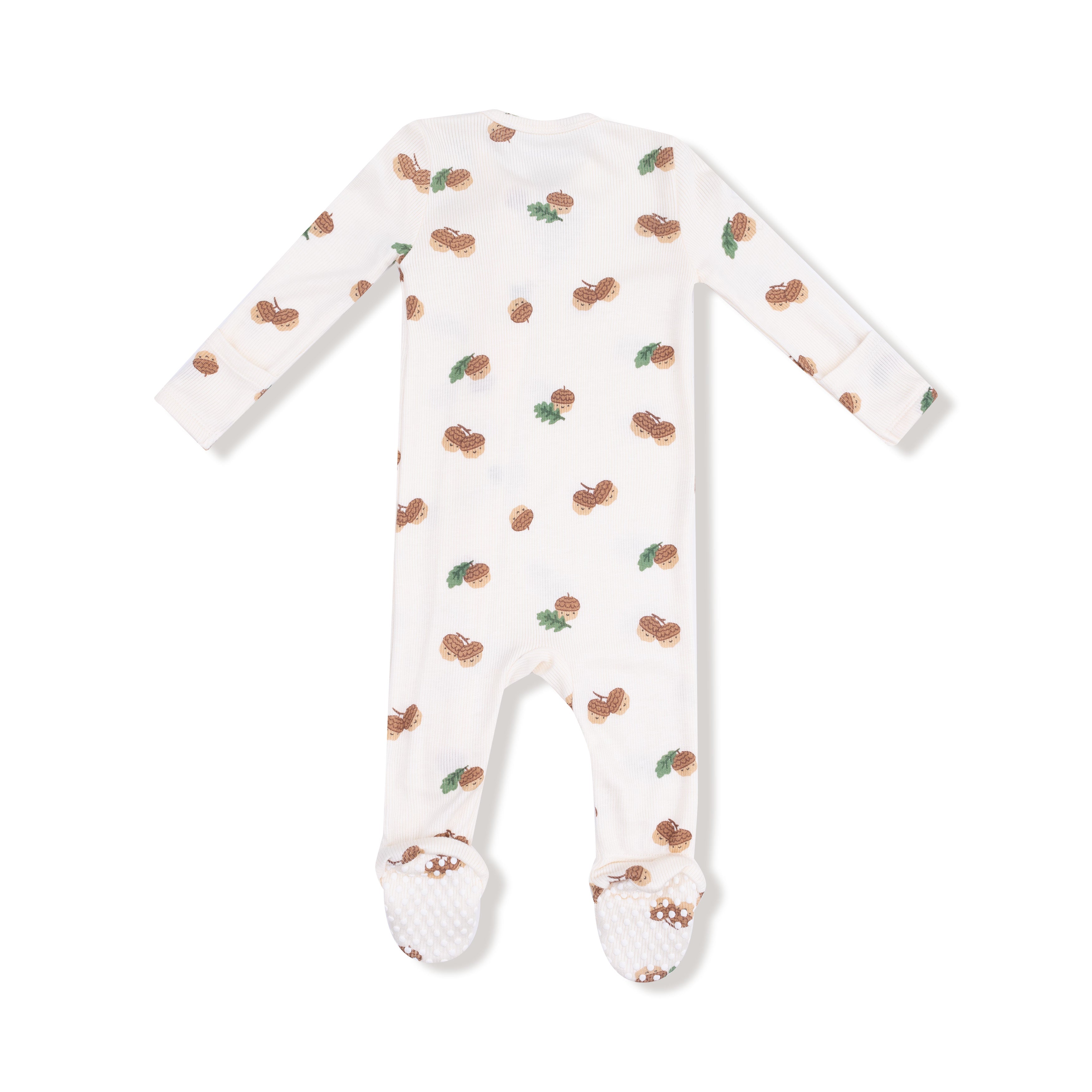 Bamboo Zipper Footie - Tiny Acorns
