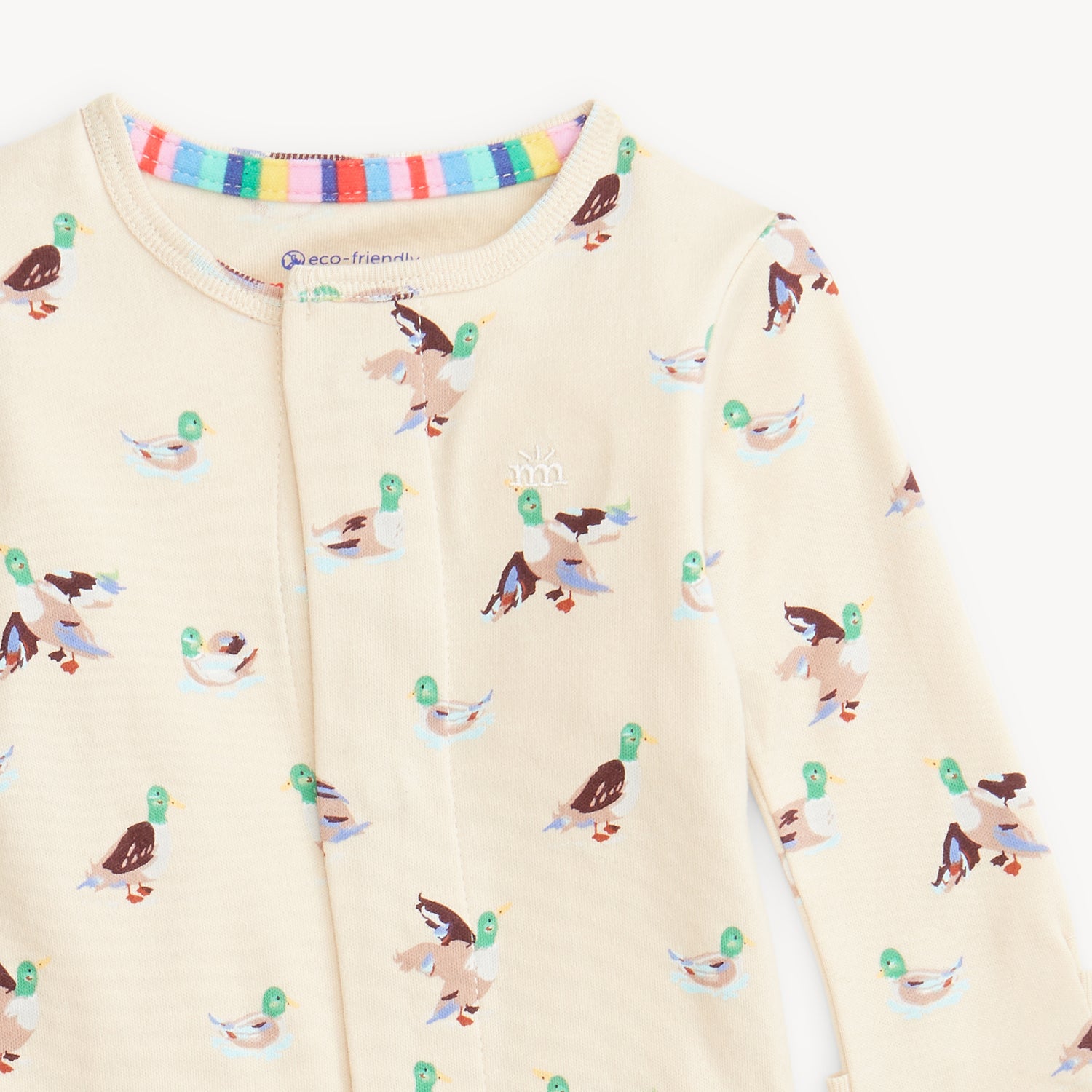 Organic Cotton Magnetic Footie - Quack Me Up