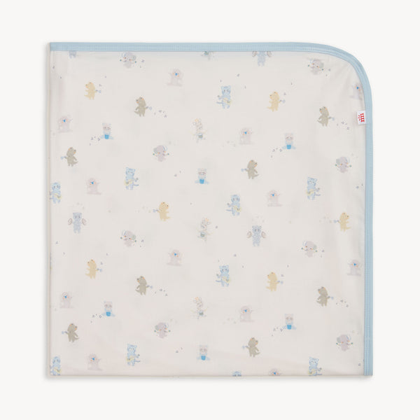 Modal Baby Blanket - Blue Baby Beats