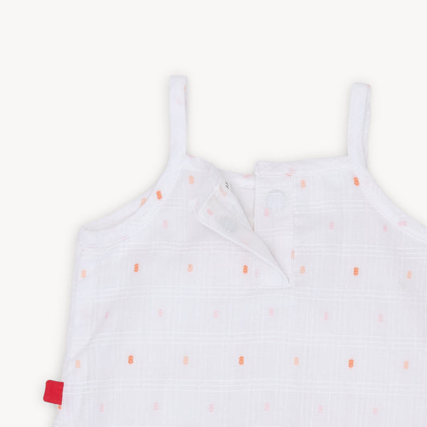 Cotton Tank and Bloomer - White