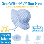 Cotton Floppy Hat - Pink Daisy
