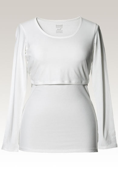 Classic Long Sleeve Top - White
