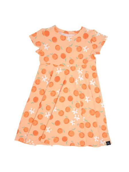 Swirly Girl Dress with Cap Sleeve - Cutie