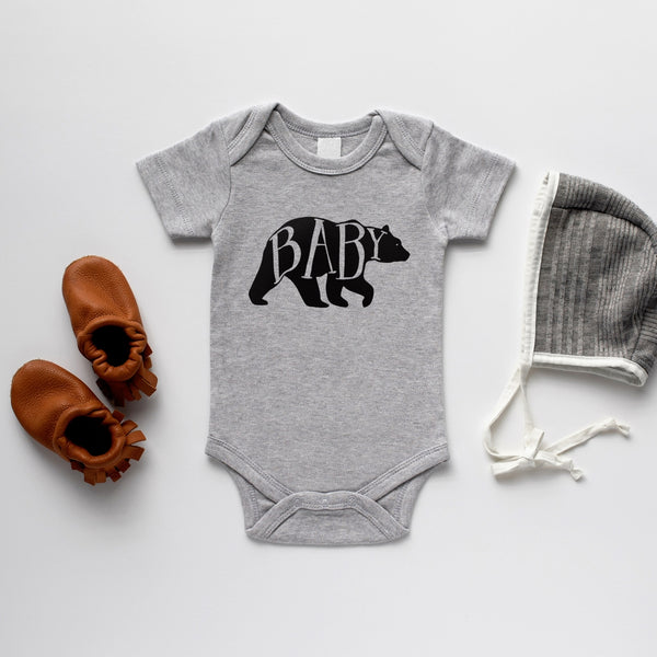 Baby Bear Onesie - Gray