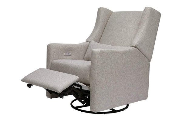 Kiwi Electronic Recliner and Swivel Glider in Eco - Performance Fabric - Grey