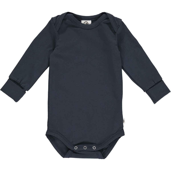 Cozy Me Long Sleeve Bodysuit - Night Blue