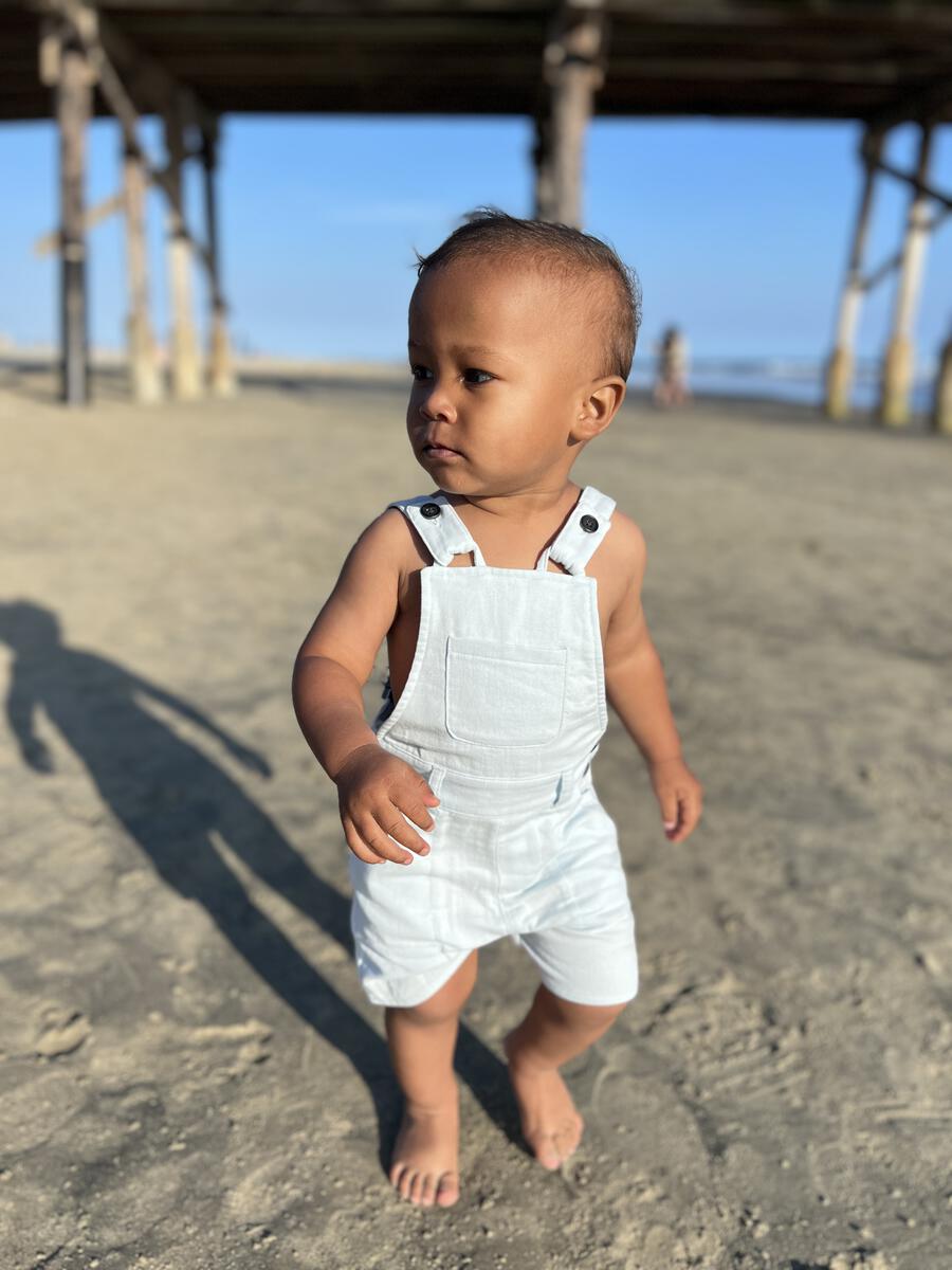 Bowline Woven Overalls - Pale Blue