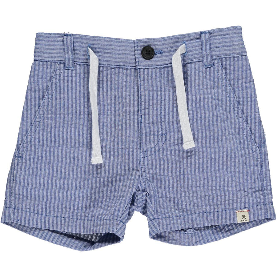 Crew Shorts - Navy Seersucker