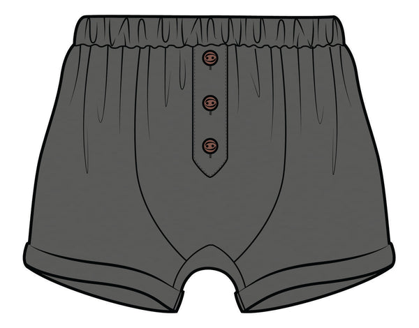 Light Sweat Boxer Short - Charcoal