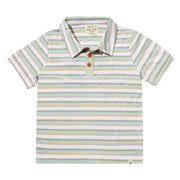 Shipping Polo - Blue/Grey/Yellow