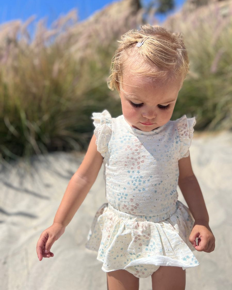 Amber Onesie - Natural Spring Floral