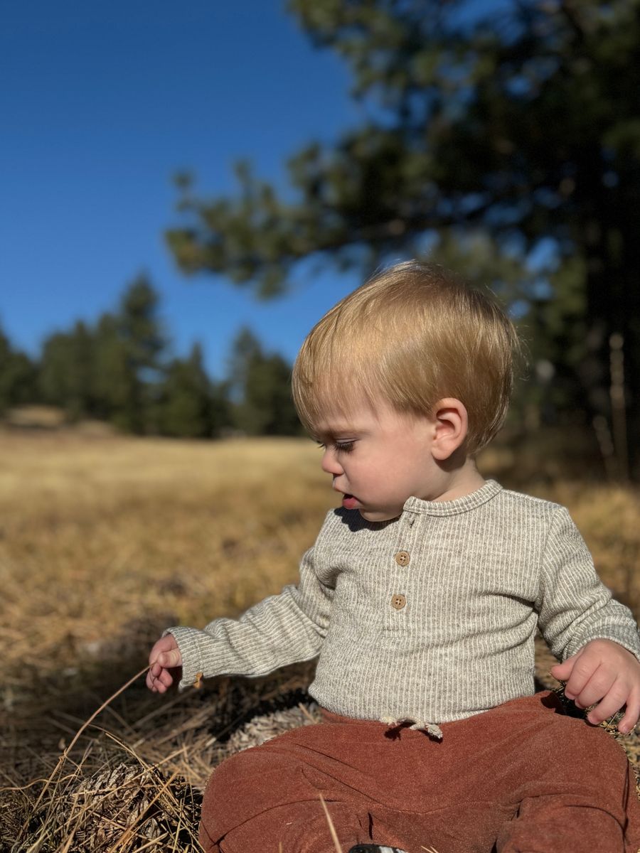 AYNOR Henley Rib Onesie - Heathered Biscuit