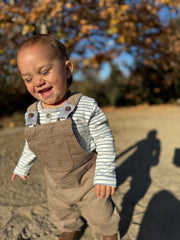 STANTON Henley Onesie - Blue/White