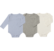 Tellico Triple Pack Onesies and Tees - Blue/Cream/Grey