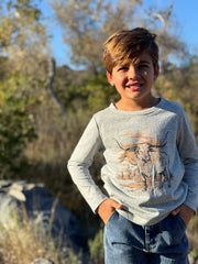 Cherokee Printed Tee - Longhorn Print