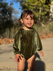 Daisy Bubble - Green. Velvet