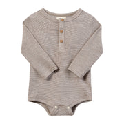AYNOR Henley Onesie - Beige